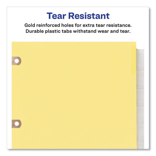 Insertable Big Tab Dividers, 5-tab, Letter