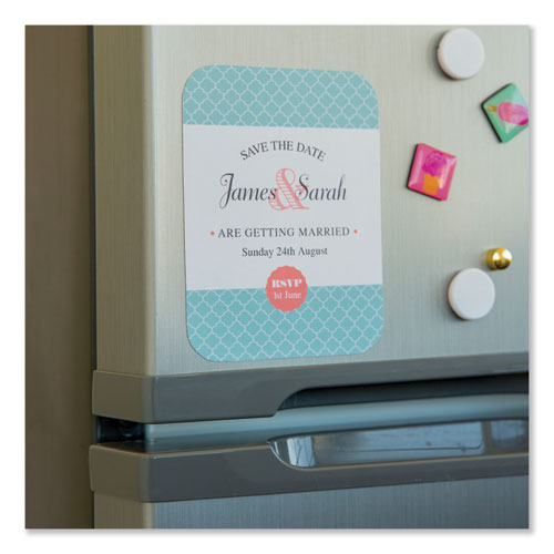 Printable Magnet Sheets, 8.5 X 11, White, 5-pack