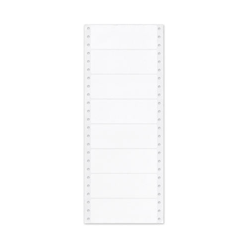 Dot Matrix Printer Mailing Labels, Pin-fed Printers, 1.44 X 4, White, 5,000-box