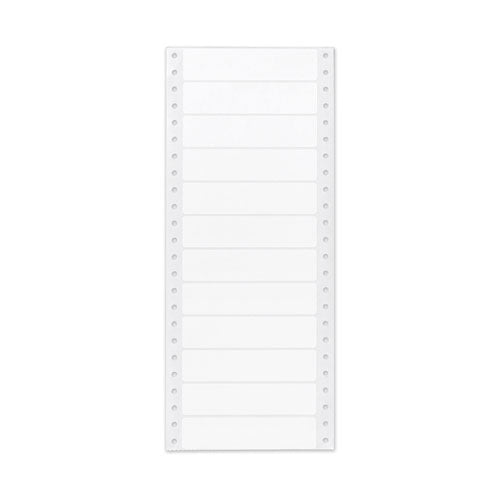 Dot Matrix Printer Mailing Labels, Pin-fed Printers, 0.94 X 4, White, 5,000-box