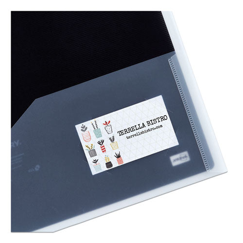 Flexi-view Two-pocket Polypropylene Folder, Translucent-black, 2-pack