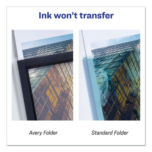 Flexi-view Two-pocket Polypropylene Folder, Translucent-black, 2-pack