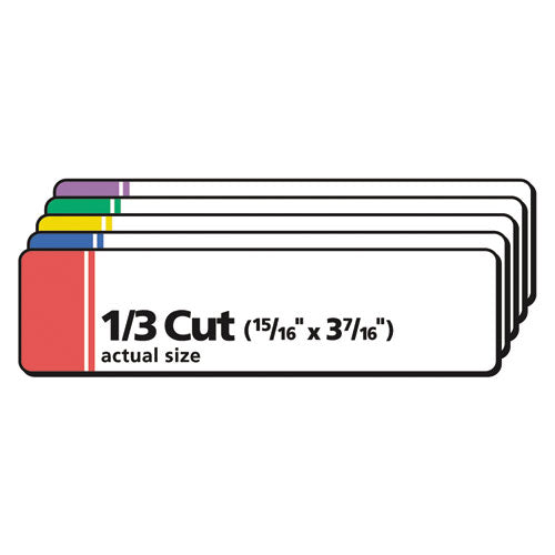 Extra-large Trueblock File Folder Labels With Sure Feed Technology, 0.94 X 3.44, White, 18-sheet, 25 Sheets-pack