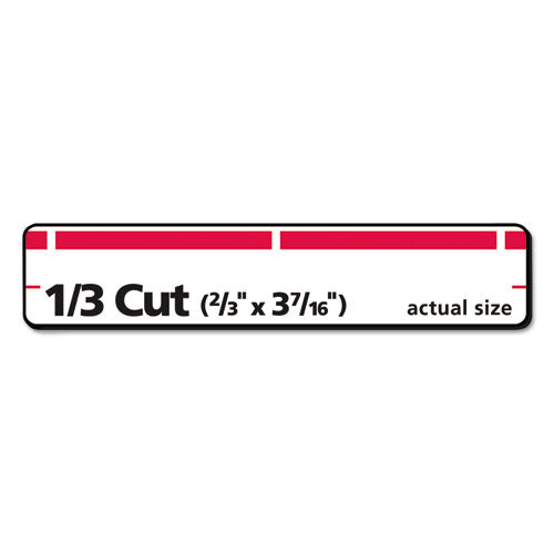 Permanent Trueblock File Folder Labels With Sure Feed Technology, 0.66 X 3.44, White, 30-sheet, 50 Sheets-box