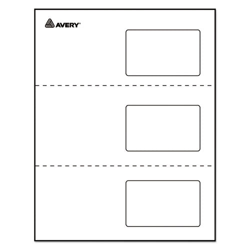 Laminated Laser-inkjet Id Cards, 2 1-4 X 3 1-2, White, 30-box