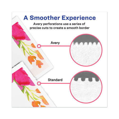 Printable Microperforated Business Cards With Sure Feed Technology, Laser, 2 X 3.5, Ivory, Uncoated, 250-pack