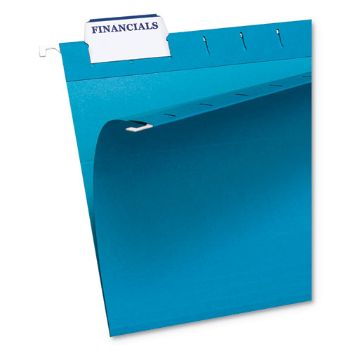 Laser Printable Hanging File Tabs, 1-5-cut Tabs, White, 2.06" Wide, 90-pack