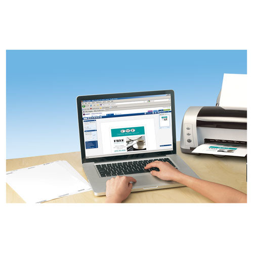 Postcards For Laser Printers, 4 1-4 X 5 1-2, Uncoated White, 4-sheet, 200-box
