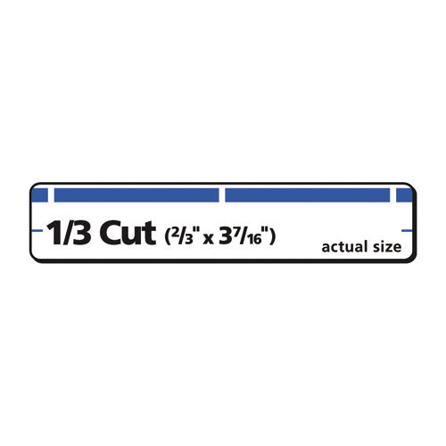 Permanent Trueblock File Folder Labels With Sure Feed Technology, 0.66 X 3.44, White, 30-sheet, 50 Sheets-box