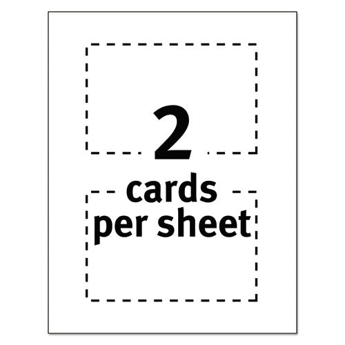 Postcards, Color Laser Printing, 4 X 6, Uncoated White, 2 Cards-sheet, 80-box
