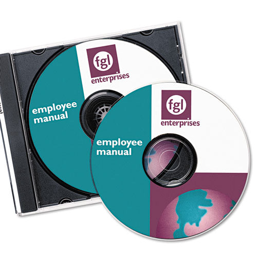 Laser Cd Labels, Matte White, 30-pack