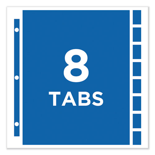 Protect 'n Tab Top-load Clear Sheet Protectors W-eight Tabs, Letter