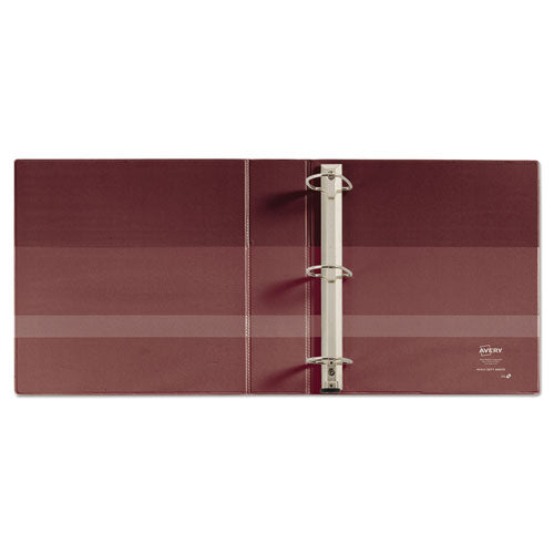 Heavy-duty Non-view Binder With Durahinge And Locking One Touch Ezd Rings, 3 Rings, 4" Capacity, 11 X 8.5, Maroon