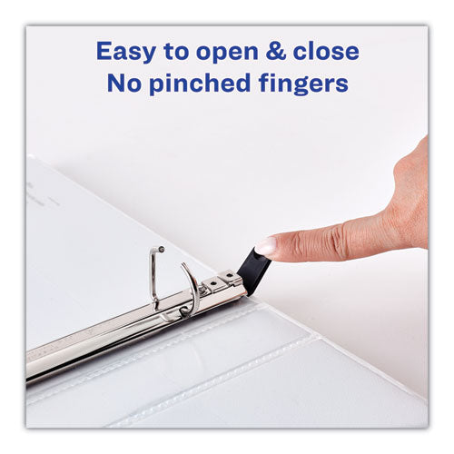 Heavy-duty Non Stick View Binder With Durahinge And Slant Rings, 3 Rings, 1" Capacity, 11 X 8.5, White, 4-pack
