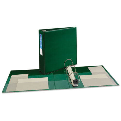Heavy-duty Non-view Binder With Durahinge And Locking One Touch Ezd Rings, 3 Rings, 3" Capacity, 11 X 8.5, Green