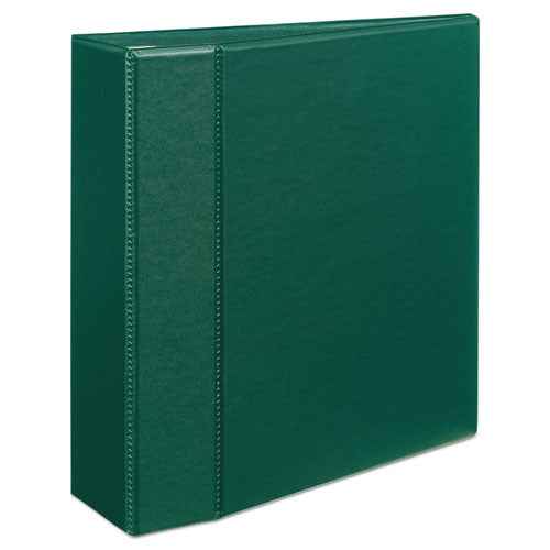 Heavy-duty Non-view Binder With Durahinge And Locking One Touch Ezd Rings, 3 Rings, 4" Capacity, 11 X 8.5, Green