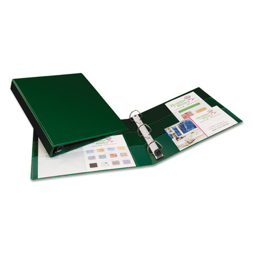 Heavy-duty Non-view Binder With Durahinge And One Touch Ezd Rings, 3 Rings, 1" Capacity, 11 X 8.5, Green