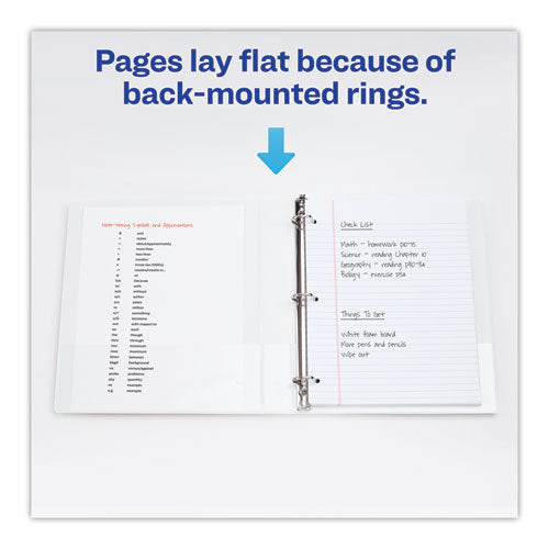 Heavy-duty Non Stick View Binder With Durahinge And Slant Rings, 3 Rings, 2" Capacity, 11 X 8.5, White, 4-pack