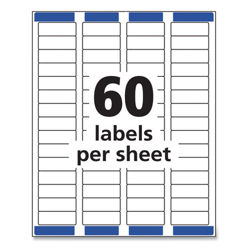 Easy Peel White Address Labels W- Sure Feed Technology, Inkjet Printers, 0.66 X 1.75, White, 60-sheet, 25 Sheets-pack