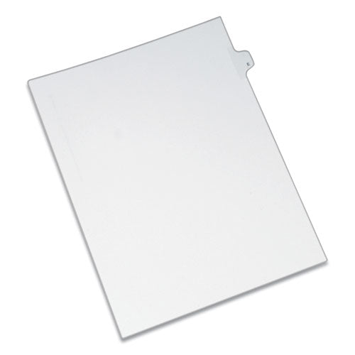Preprinted Legal Exhibit Side Tab Index Dividers, Allstate Style, 26-tab, E, 11 X 8.5, White, 25-pack