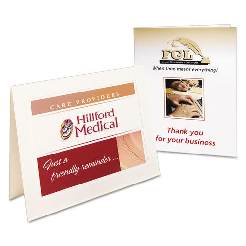 Note Cards For Inkjet Printers, 4 1-4 X 5 1-2, Matte White, 60-pack W-envelopes