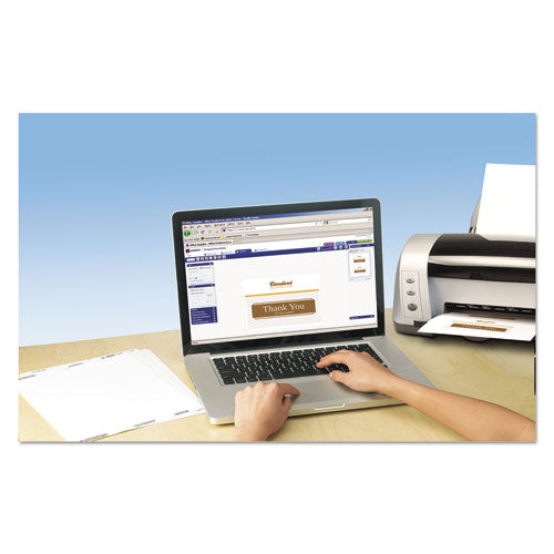 Note Cards For Inkjet Printers, 4 1-4 X 5 1-2, Matte White, 60-pack W-envelopes