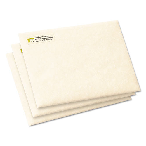 Matte Clear Easy Peel Mailing Labels With Sure Feed Technology, Inkjet Printers, 0.5 X 1.75, Clear, 80-sheet, 25 Sheets-pack