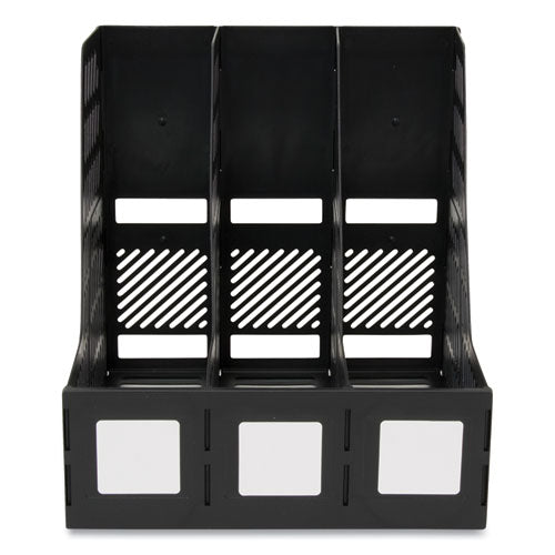 Literature File, Three Slots, Black