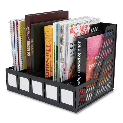 Literature File, Five Slots, Black