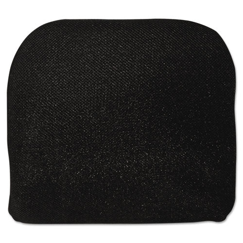 Memory Foam Massage Lumbar Cushion, 12.75w X 3.75d X 12h, Black
