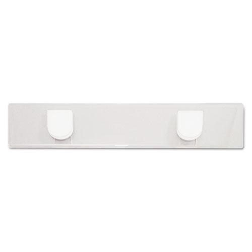 Panel Wall Sign Name Holder, Acrylic, 9 X 2, Clear