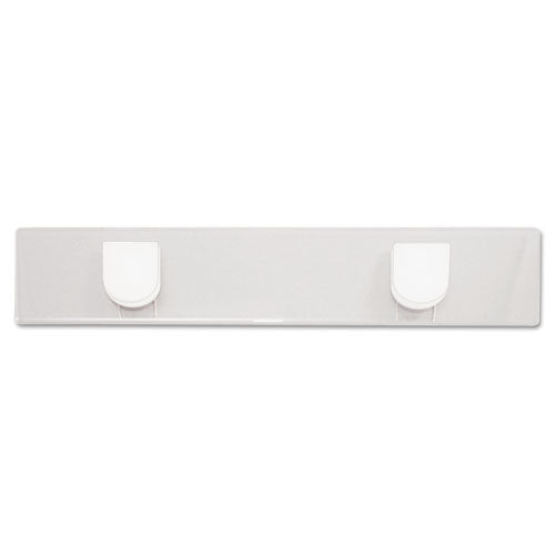 Panel Wall Sign Name Holder, Acrylic, 9 X 2, 6-pack, Clear