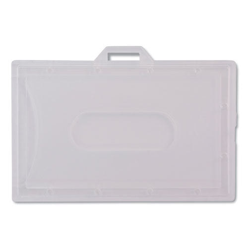 Id Card Holders, Horizontal, 3.68 X 2.25, Clear, 25-pack