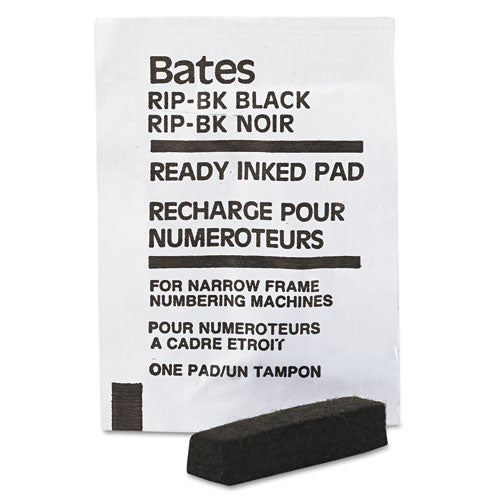 Ready-inked Pad For Multiple-lever Movement Numbering Machine, Black