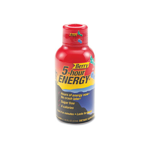 Extra Strength Energy Drink, Berry, 1.93oz Bottle, 12-pack