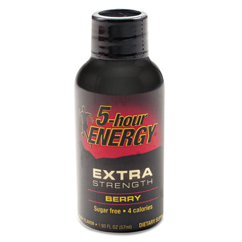 Extra Strength Energy Drink, Berry, 1.93oz Bottle, 12-pack