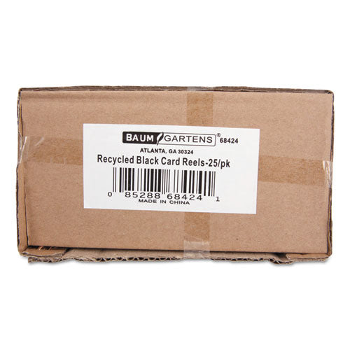 Id Slide-style Belt Clip Card Reels, 30" Extension, Black, 25-pack