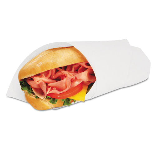 Grease-resistant Paper Wraps And Liners, 12 X 12, White, 1000-box, 5 Boxes-carton