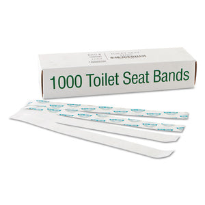 Sani-shield Printed Toilet Seat Band, 16 X 1.5, Deep Blue-white, 1,000-carton