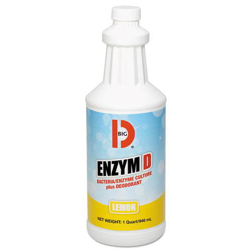 Enzym D Digester Liquid Deodorant, Lemon, 1 Gal, 4-carton