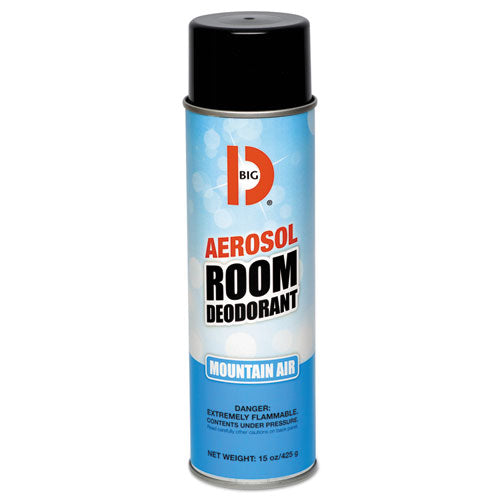 Aerosol Room Deodorant, Mountain Air Scent, 15 Oz Can, 12-box