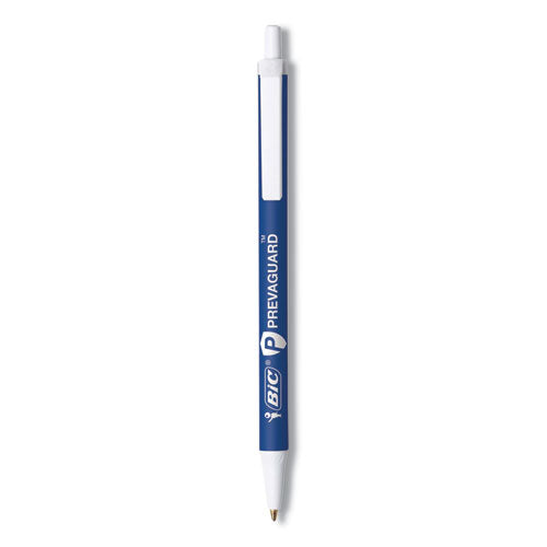 Prevaguard Retractable Ballpoint Pen, Medium 1 Mm, Blue Ink-barrel, Dozen