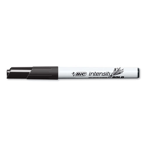 Intensity Bold Pocket-style Dry Erase Marker, Fine Bullet Tip, Black, Dozen