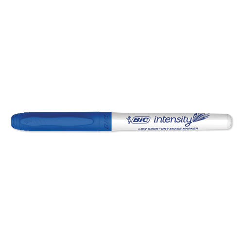 Intensity Low Odor Dry Erase Marker, Fine Bullet Tip, Blue, Dozen