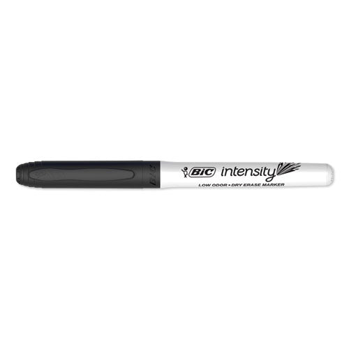 Intensity Low Odor Dry Erase Marker, Fine Bullet Tip, Black, Dozen