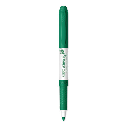 Intensity Low Odor Dry Erase Marker, Fine Bullet Tip, Green, Dozen