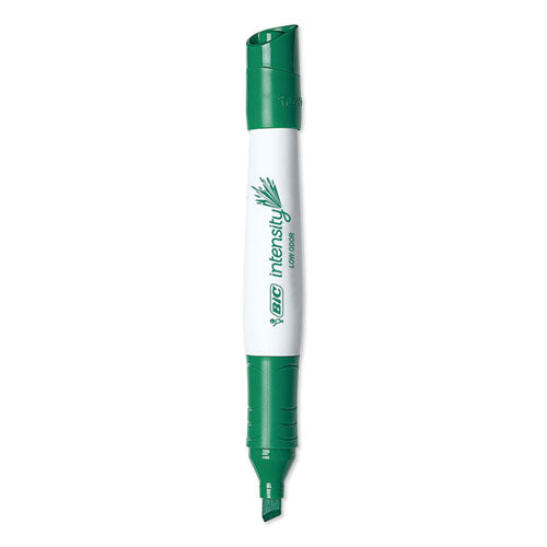 Intensity Low Odor Dry Erase Marker, Broad Chisel Tip, Green, Dozen