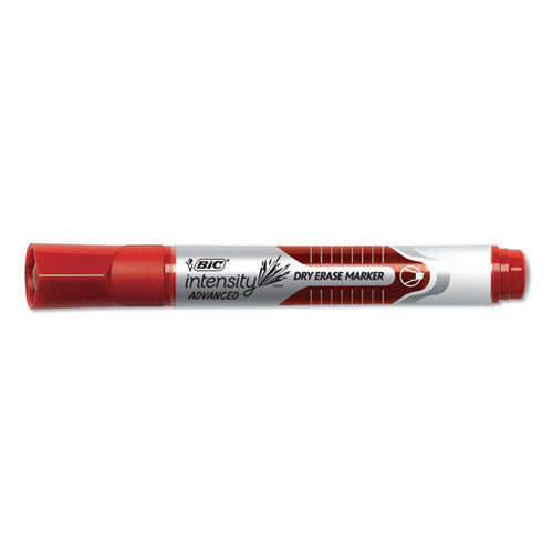 Intensity Tank-style Advanced Dry Erase Marker, Broad Chisel Tip, Red, Dozen