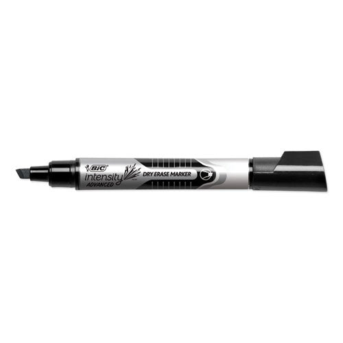 Intensity Tank-style Advanced Dry Erase Marker, Broad Bullet Tip, Black, 24-pack