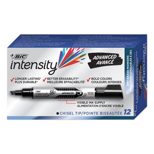 Intensity Tank-style Advanced Dry Erase Marker, Broad Bullet Tip, Assorted, 4-pack